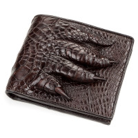 Портмоне CROCODILE LEATHER 18196 з натуральної шкіри крокодила Коричневе