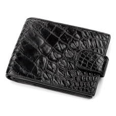 Кошелек CROCODILE LEATHER 18209 из натуральной кожи крокодила Черный