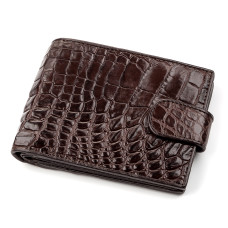 Кошелек CROCODILE LEATHER 18210 из натуральной кожи крокодила Коричневый