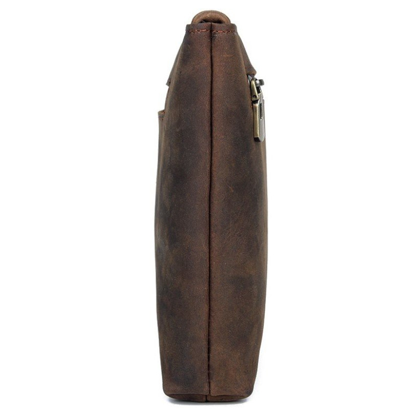 Красива барсетка чоловіча в шкірі Crazy horse Vintage 14954 Коричнева