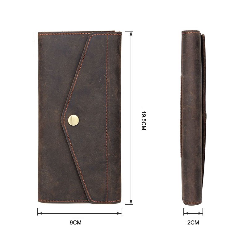 Гаманець в винтажной шкірі Vintage 14961 Коричневий