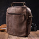 Cумка мужская из мягкой кожи Vintage 22250 Коричневая