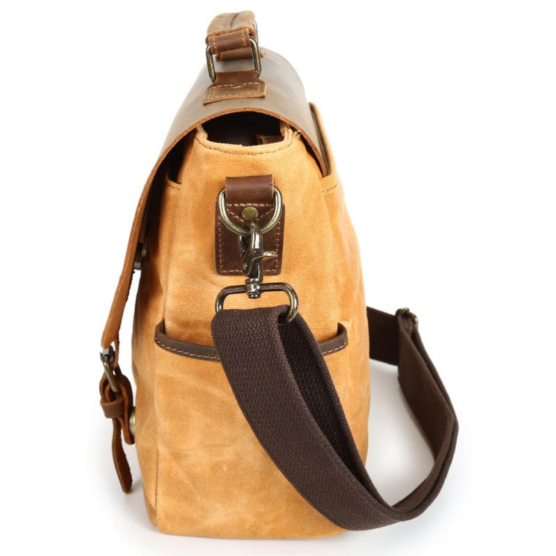 Діловий портфель в поєднанні зі шкірою Vintage 20120 Рудий