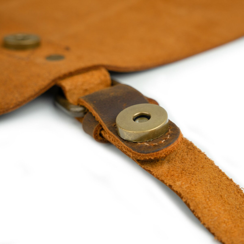 Діловий портфель в поєднанні зі шкірою Vintage 20120 Рудий