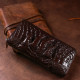 Клатч чоловічий CROCODILE LEATHER 18273 з натуральної шкіри крокодила Коричневий