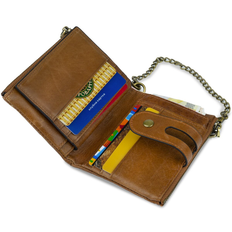 Кошелек универсальный Vintage 14681 Cветло-коричневый
