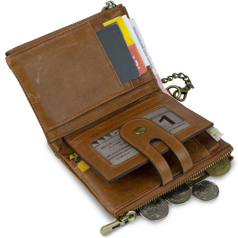 Кошелек универсальный Vintage 14681 Cветло-коричневый