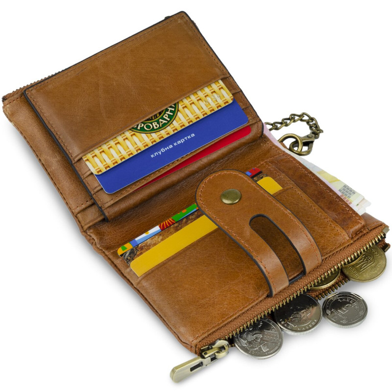 Кошелек универсальный Vintage 14681 Cветло-коричневый