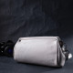 Шкіряна сумка з трикутним клапаном Vintage 22255 Біла