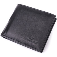 Кожаное мужское портмоне из зажимом ST Leather 22481 Черный