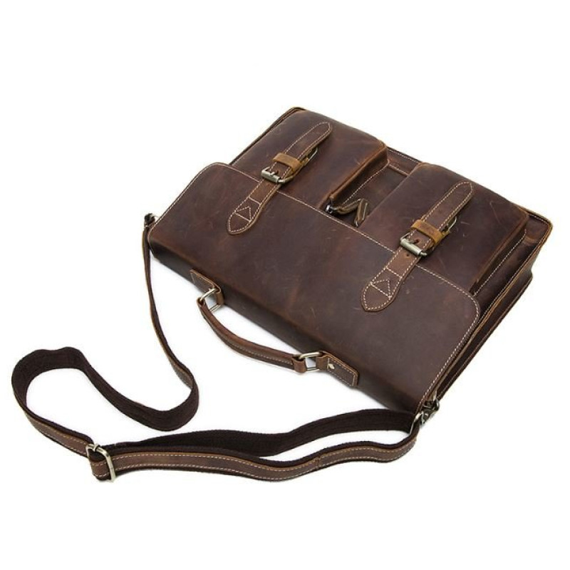 Портфель чоловічий зі шкіри Vintage 14774 Рудий