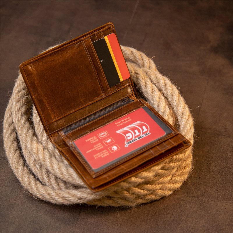 Портмоне унисекс Vintage 20432 Коричневое