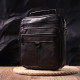 Практичная мужская сумка кожаная 21272 Vintage Коричневая