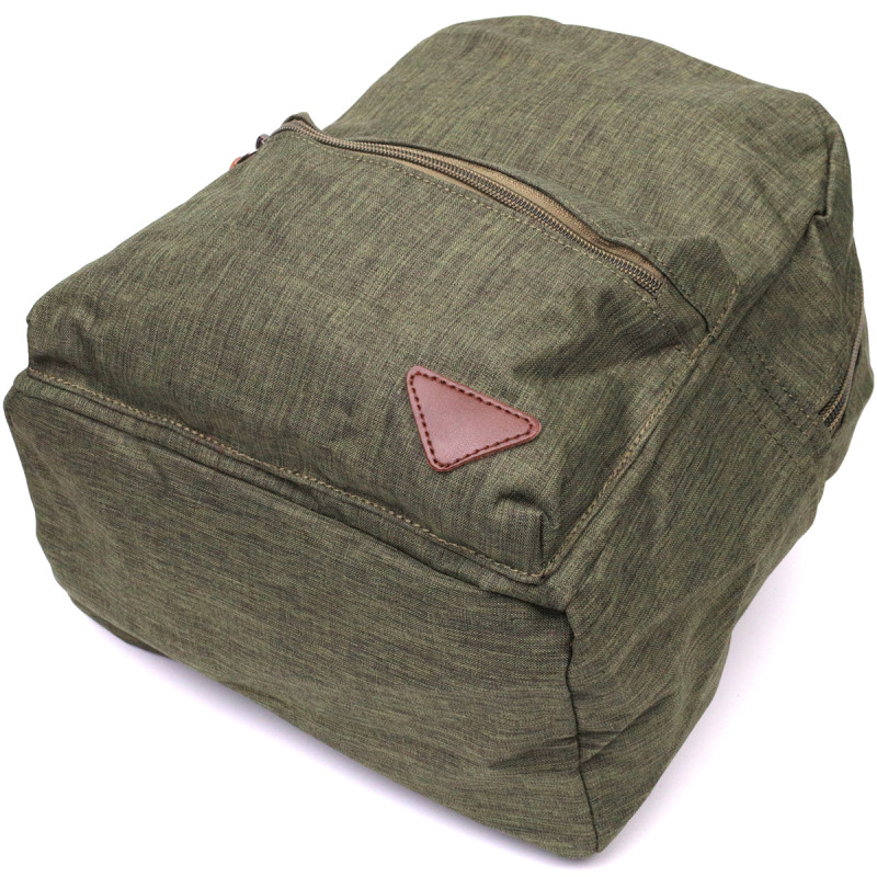 Практичний чоловічий рюкзак з текстилю Vintage 22242 Оливковий