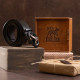 Ремень мужской с пряжкой автомат с силуэтом орла Vintage 20297 Черный