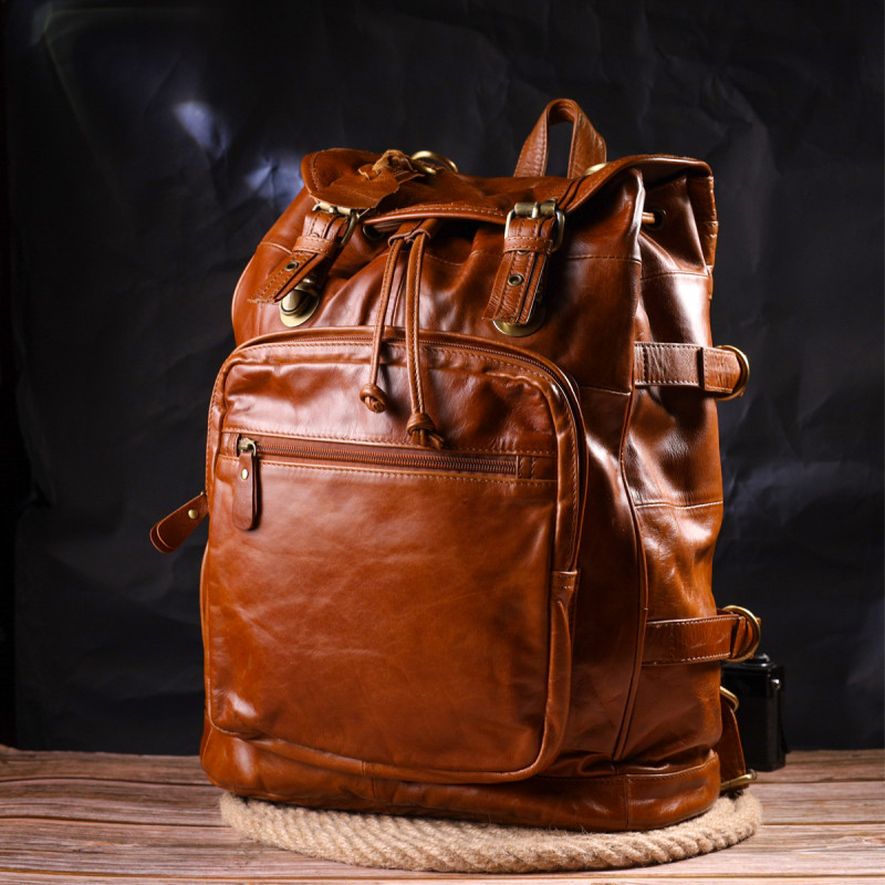 Рюкзак дорожній Vintage 14946 Рудий