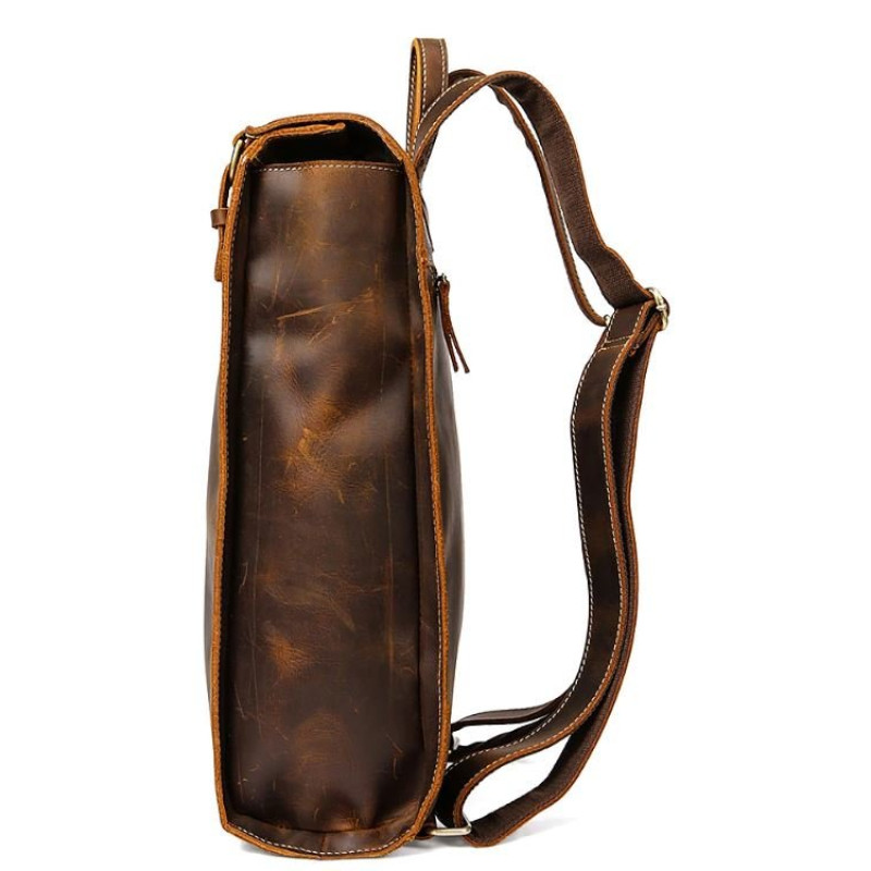 Рюкзак кожаный дорожный Vintage 14796 Коричневый