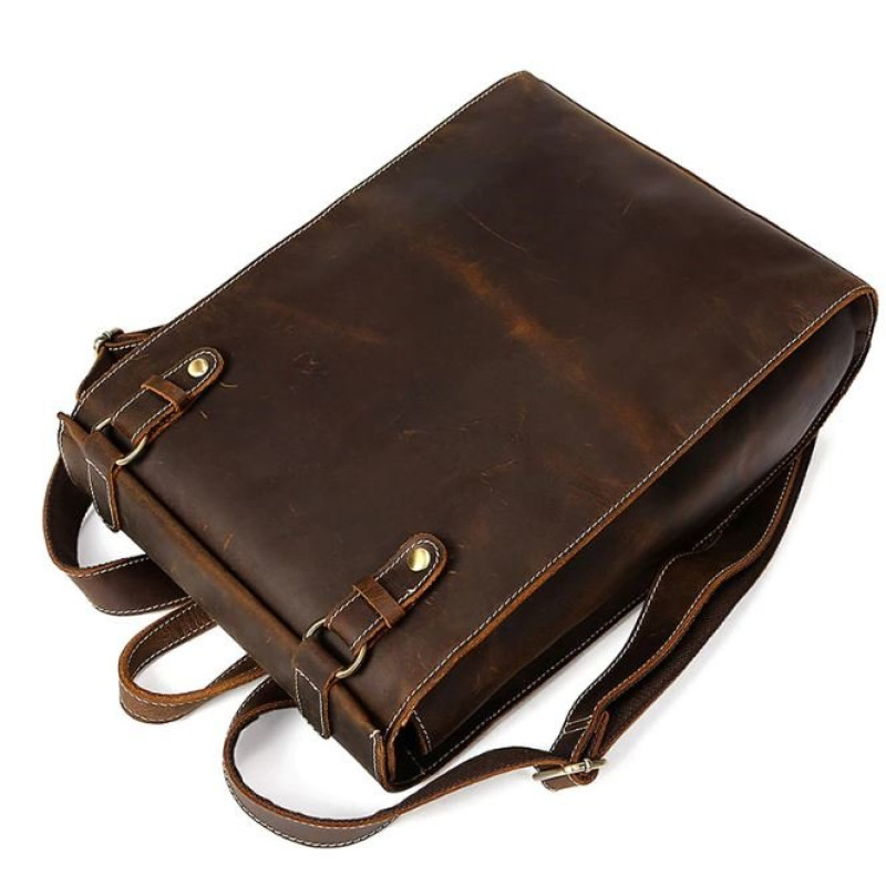 Рюкзак кожаный дорожный Vintage 14796 Коричневый