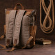 Рюкзак з боковими кишенями canvas Vintage 20112 Світло-сірий