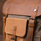 Рюкзак з боковими кишенями canvas Vintage 20112 Світло-сірий