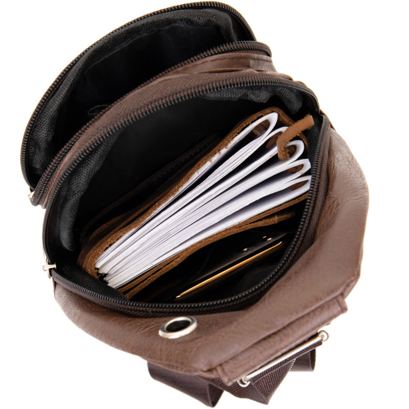 Сумка cross body Vintage 20512 Коричневая
