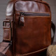 Сумка мужская гладкая Vintage 14700 Коричневая