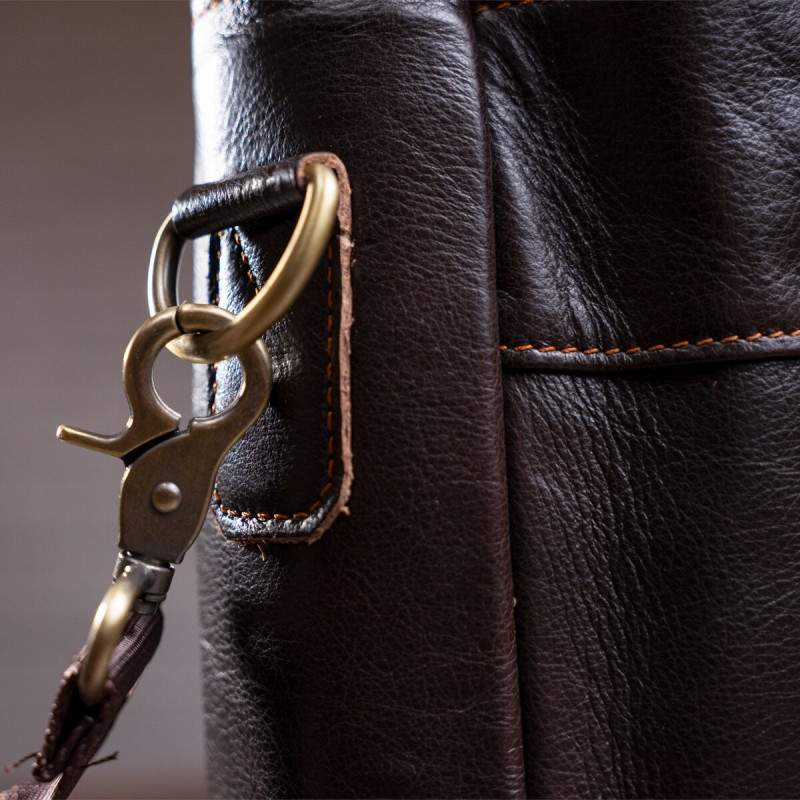 Сумка мужская под ноутбук Vintage 14751 Коричневая