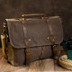 Сумка-портфель на плече Vintage 20116 Коричнева