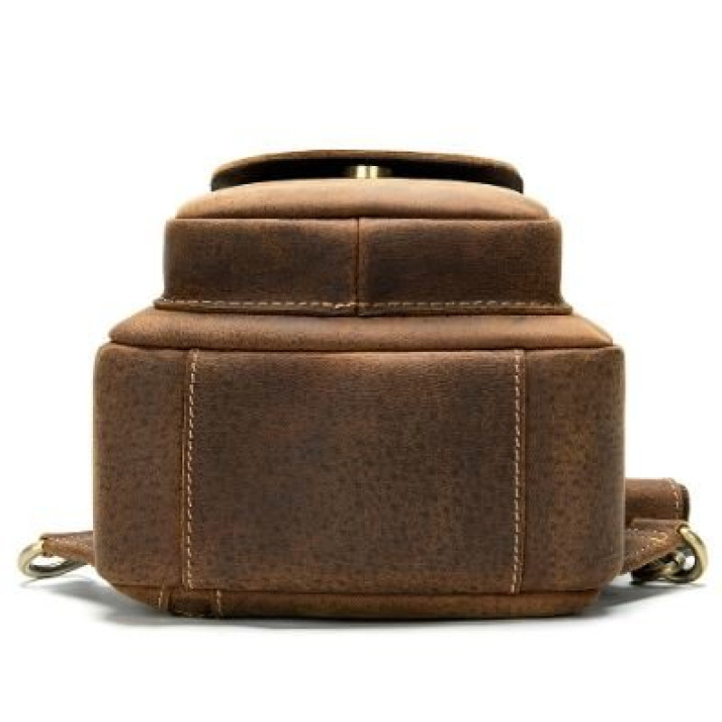 Сумка винтажная через плечо мужская Vintage 14855 Коричневая