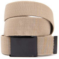 Текстильний ремінь з чорною пряжкою Vintage 20533 Хакі