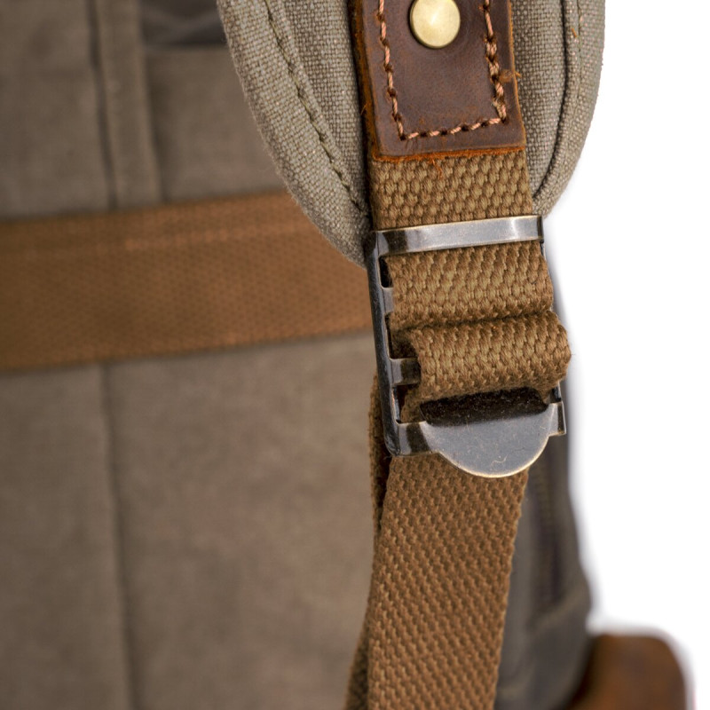 Туристический рюкзак canvas Vintage 20107 Болотный