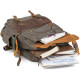 Туристический рюкзак canvas Vintage 20107 Болотный