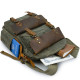 Туристический рюкзак canvas Vintage 20107 Болотный