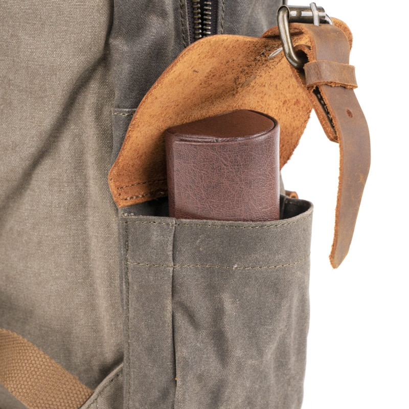 Туристический рюкзак canvas Vintage 20107 Болотный