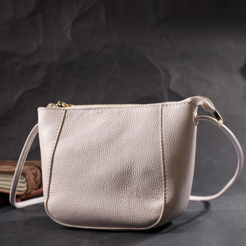 Жіноча сумка через плече з натуральної шкіри Vintage 22299 Біла